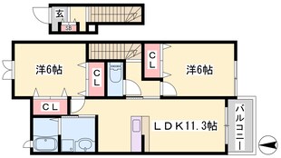 シンヴィオシスDの物件間取画像